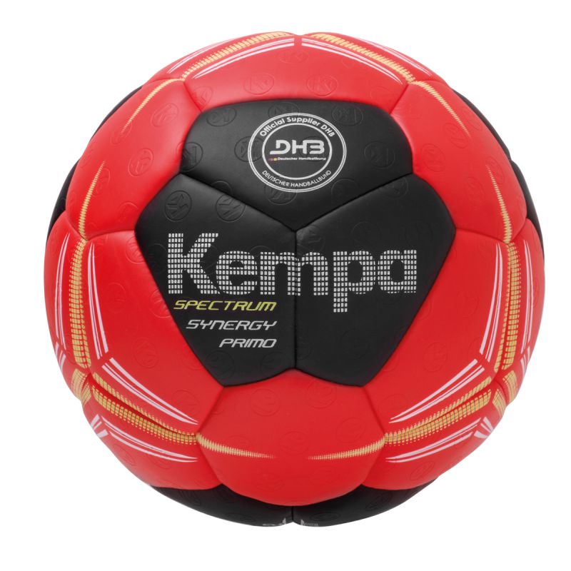 Kempa Spectrum Synergy Primo Handball Red Black Lime Yellow