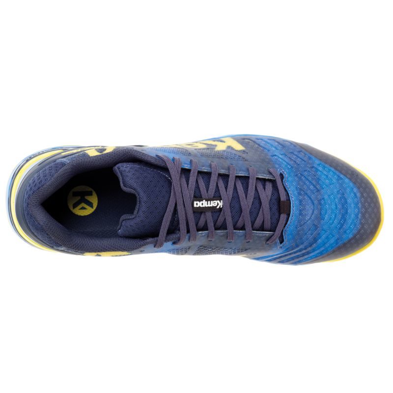 Kempa Attack One Mens Shoes Deep Blue Lime Yellow
