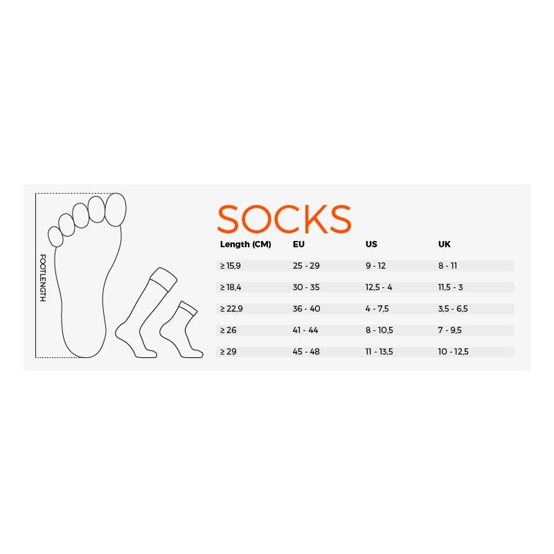 Stanno Socks Size Guide