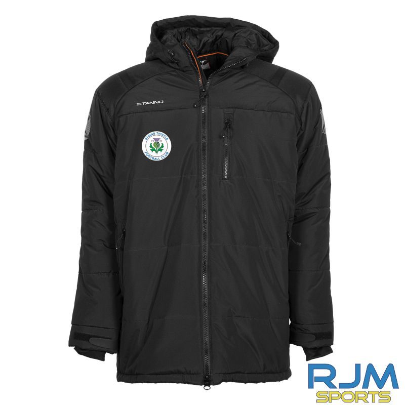 Steins Thistle Stanno Centro Padded Coach Jacket Black