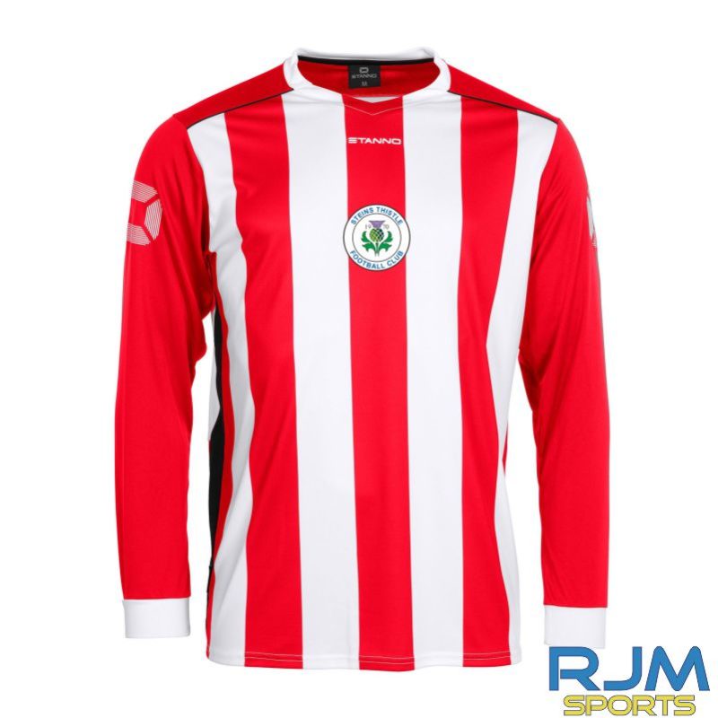 Steins Thistle Stanno Brighton Away Long Sleeve Shirt Red White
