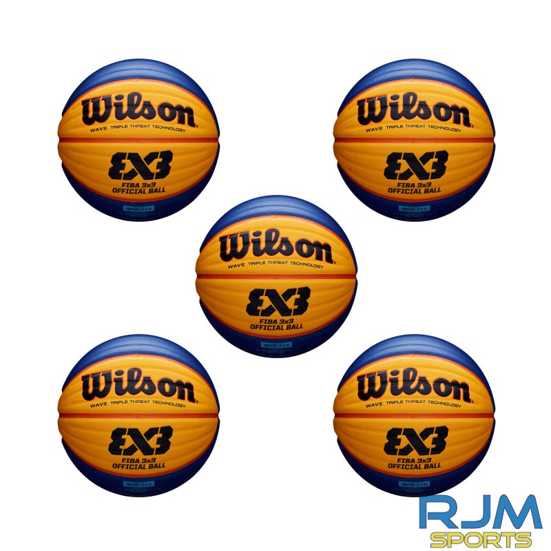 Basketball England Wilson FIBA 3V3 Official Basketball Game Ball 5 Ball Deal