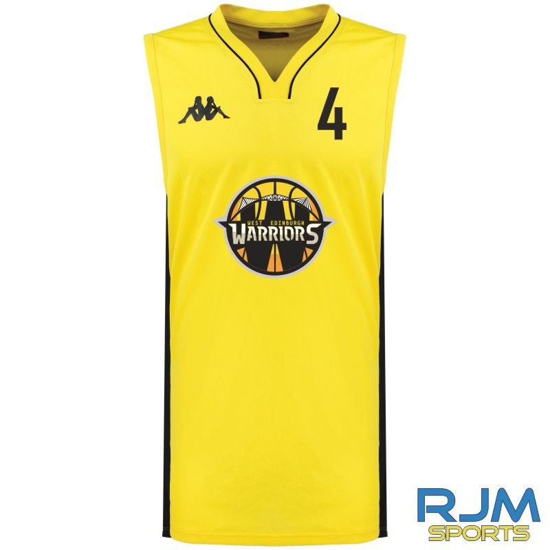 black and yellow kappa shirt