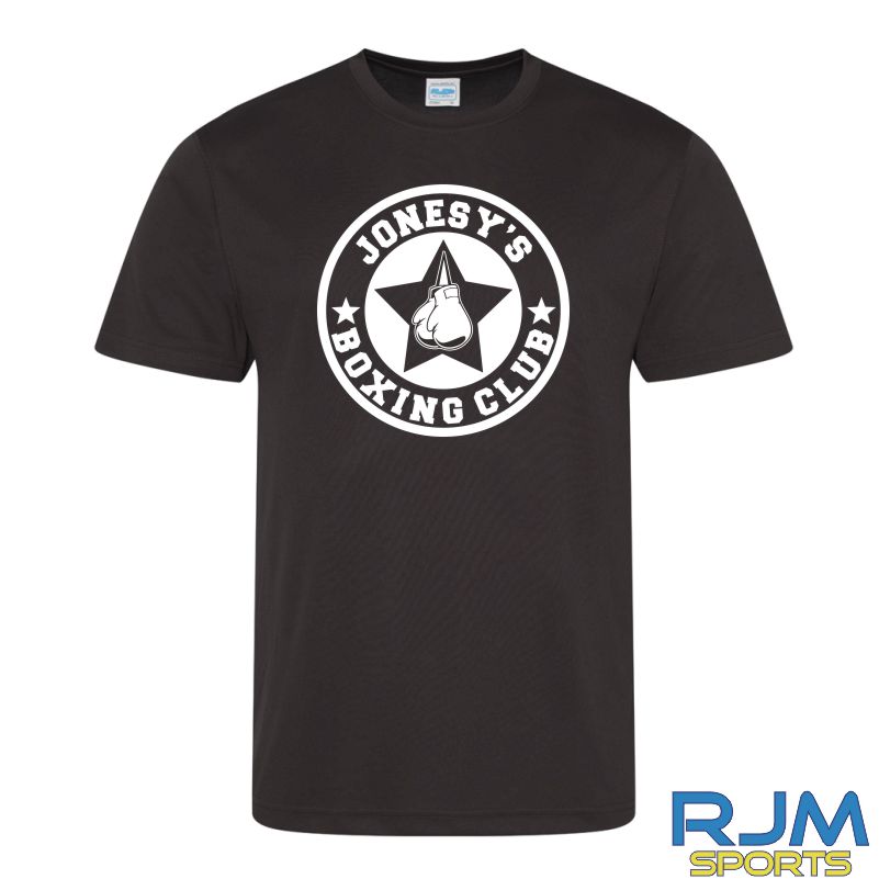Jonesy's Boxing Club AWDis Cool Wicking T-Shirt Black