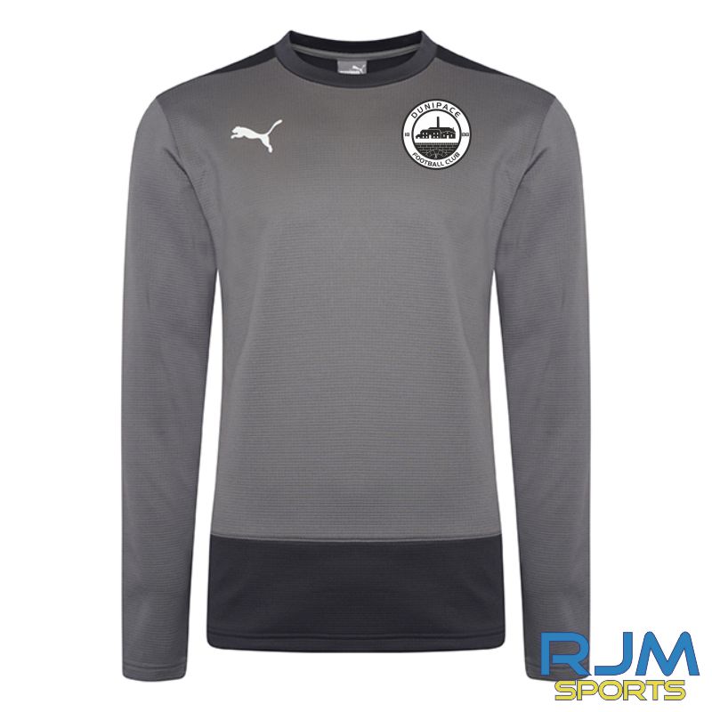 Dunipace FC Coaches Puma Goal Sweatshirt Steel Grey