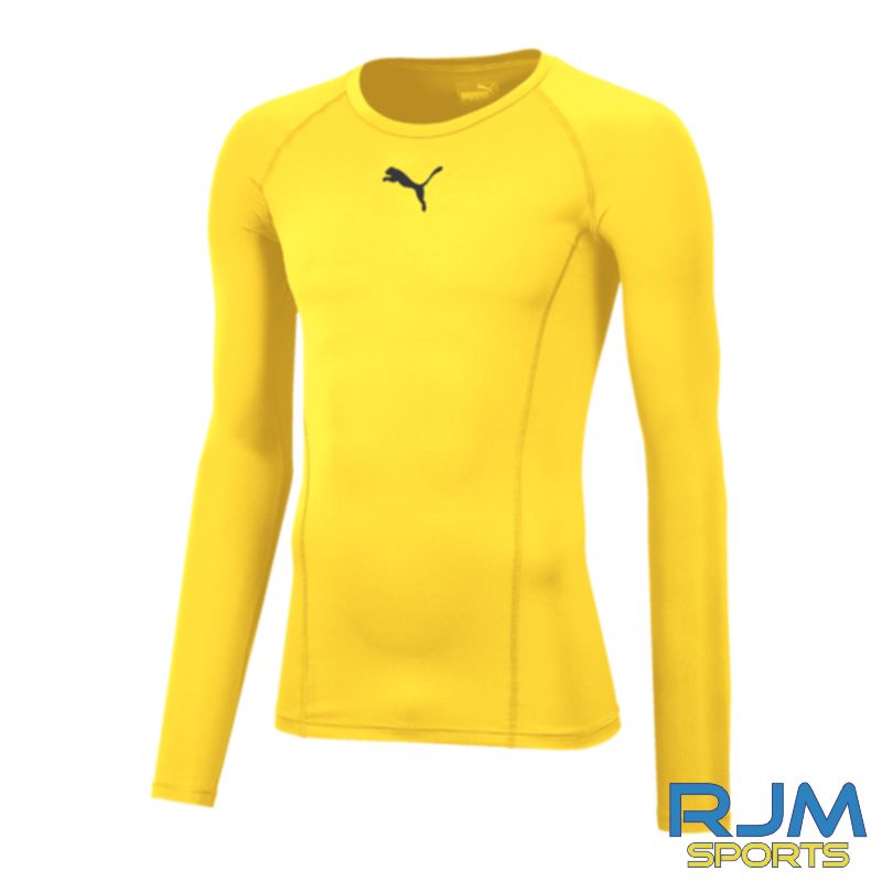 WITC Puma Liga Long Sleeve Baselayer Top Cyber Yellow