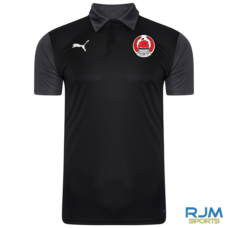 Clyde FC Puma Goal Sideline Polo Shirt Black