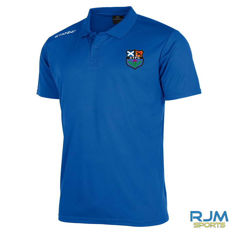 Callander Thistle FC Stanno Field Players Polo Shirt Royal