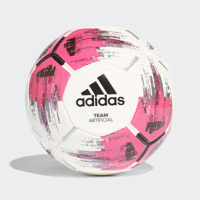 adidas Team Artificial Turf Football White/Shock Pink/Black/Silver Met. Size 5