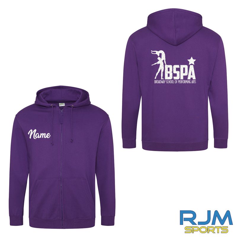 BSPA Zipped Hoodie Purple