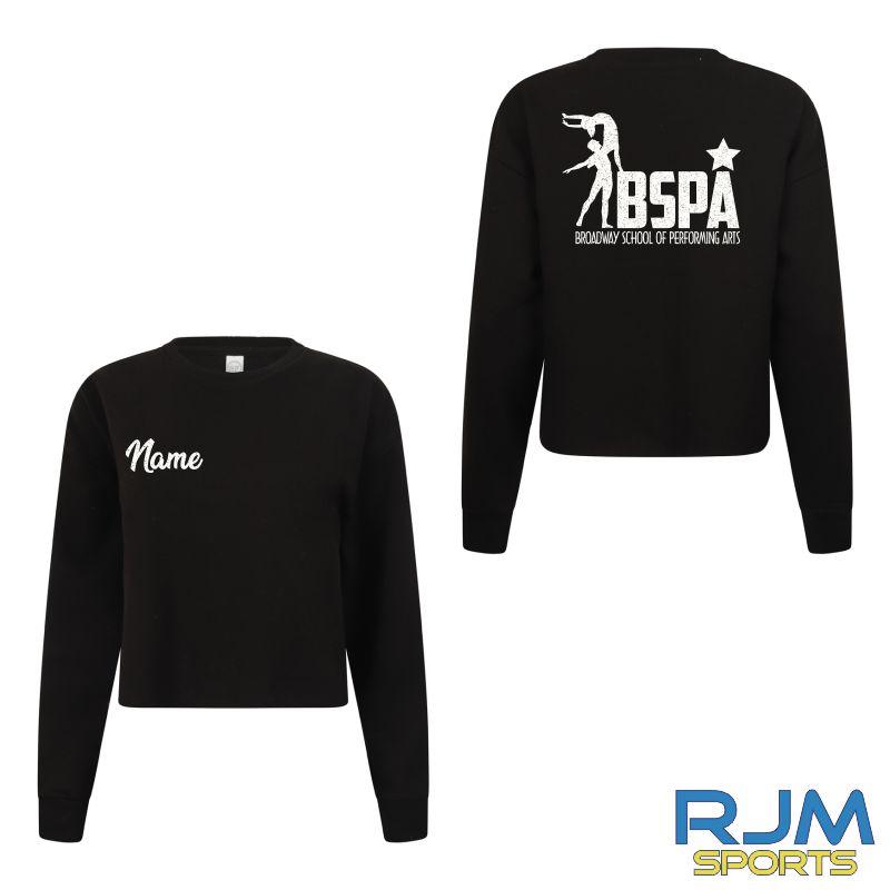 BSPA Cropped Sweatshirt Black