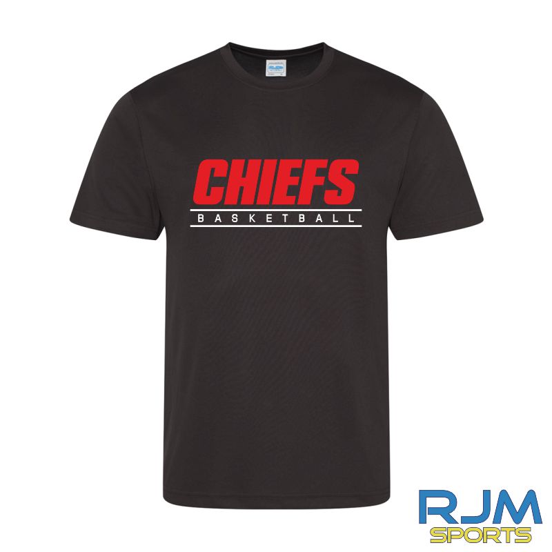 NL Chiefs Basketball AWDis T-Shirt Black