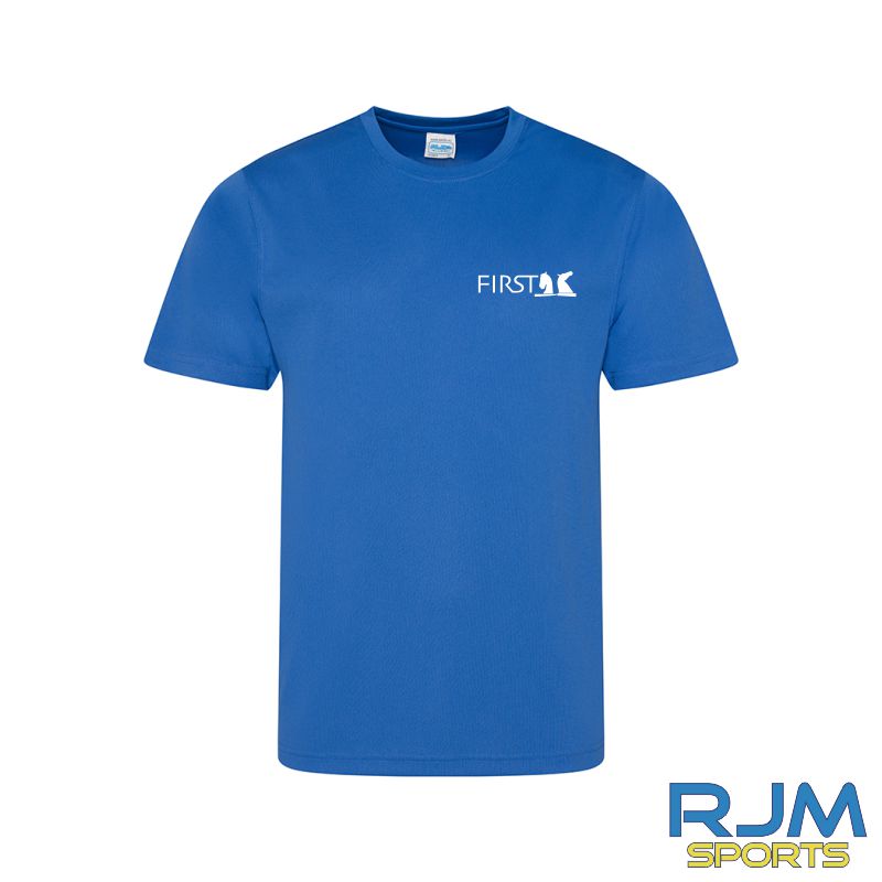 First Swimming AWDis Polyester T-Shirt Royal Blue
