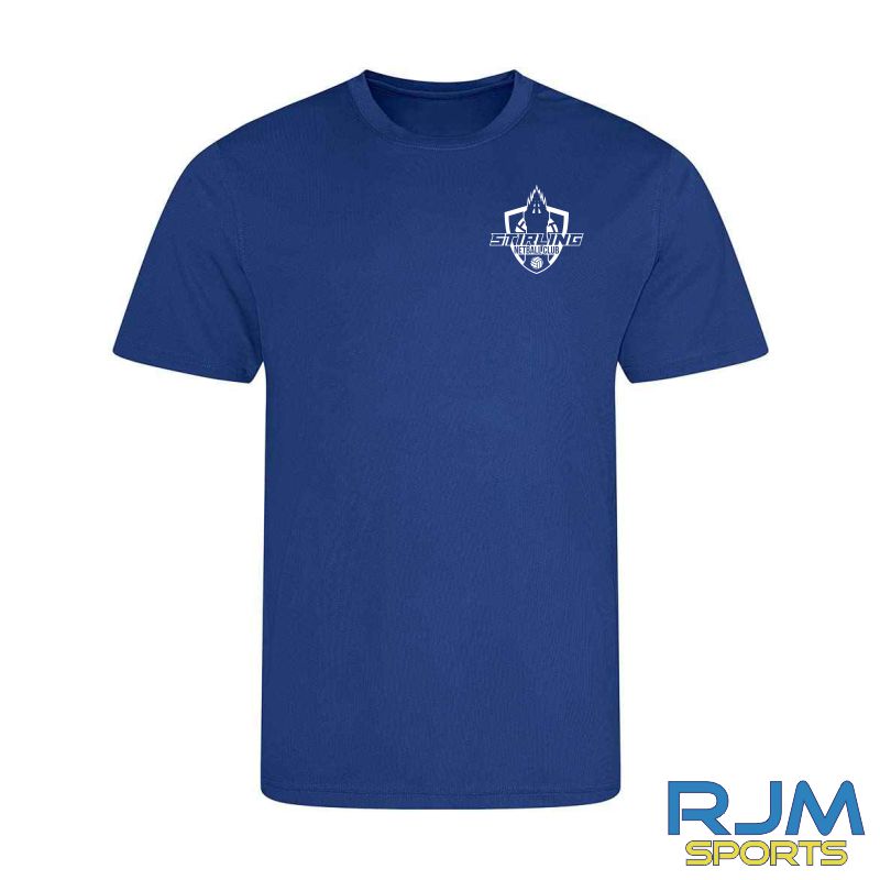 Stirling Netball Club AWDis Polyester T-Shirt Royal Blue