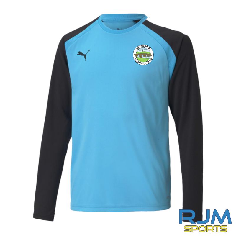 Riverside FC Away Goalkeeper Puma Team Pacer Long Sleeve Jersey Blue Atoll Black