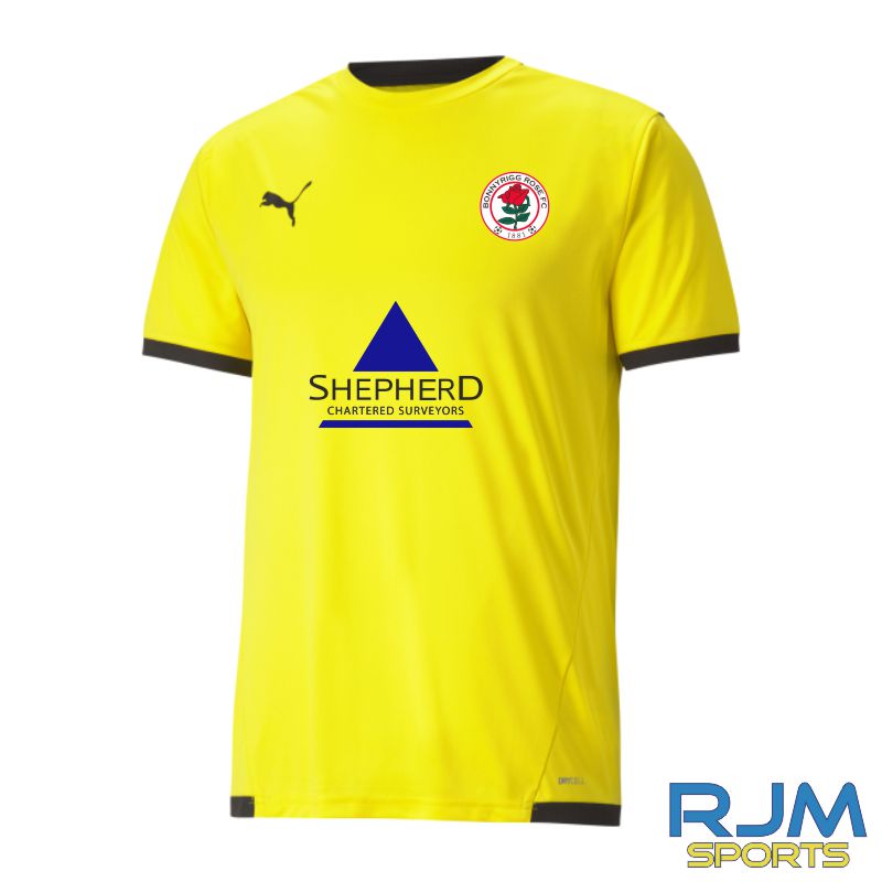 Bonnyrigg Rose FC 2022/23 Away Shirt Yellow Black