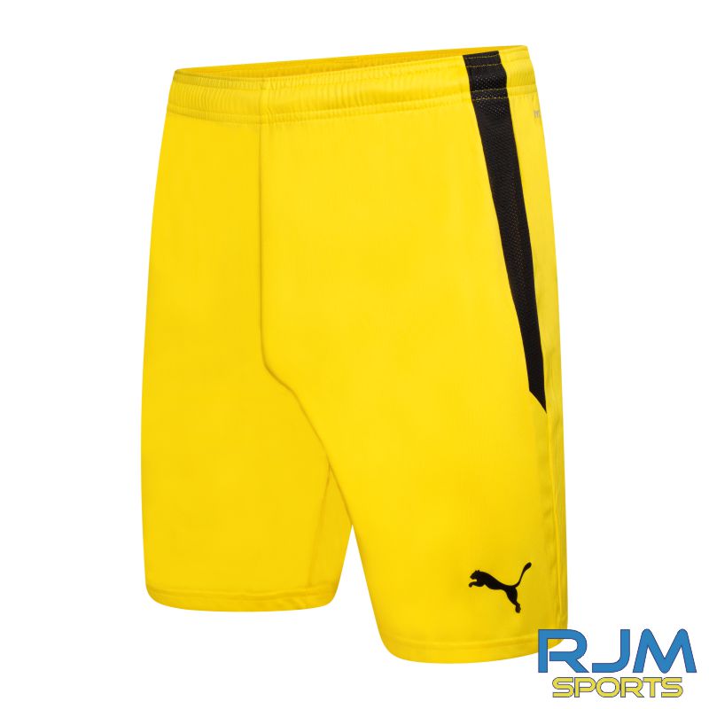 Bonnyrigg Rose FC 2022/23 Away Shorts Yellow Black