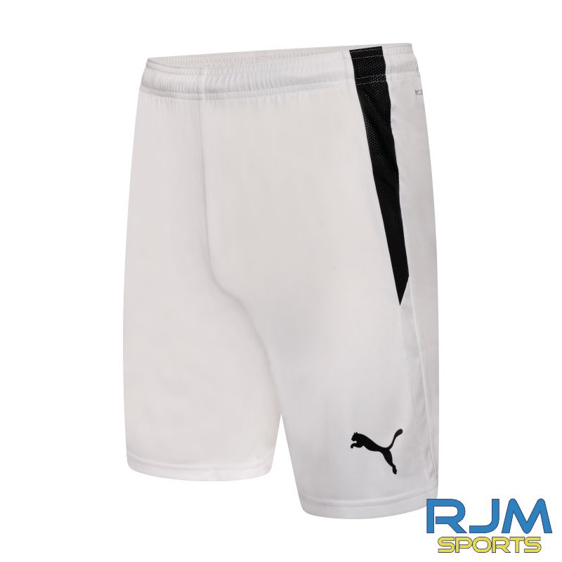 Boroughmuir Thistle FC Puma Team Liga Shorts White Black