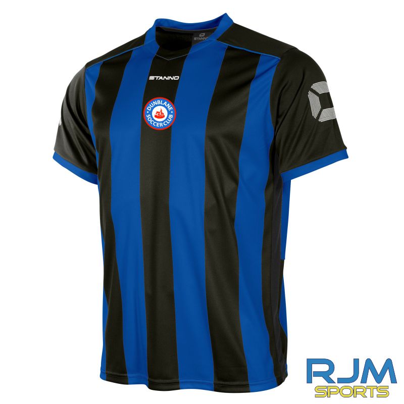 Dunblane Soccer Club Stanno Brighton Short Sleeve Shirt Royal Black