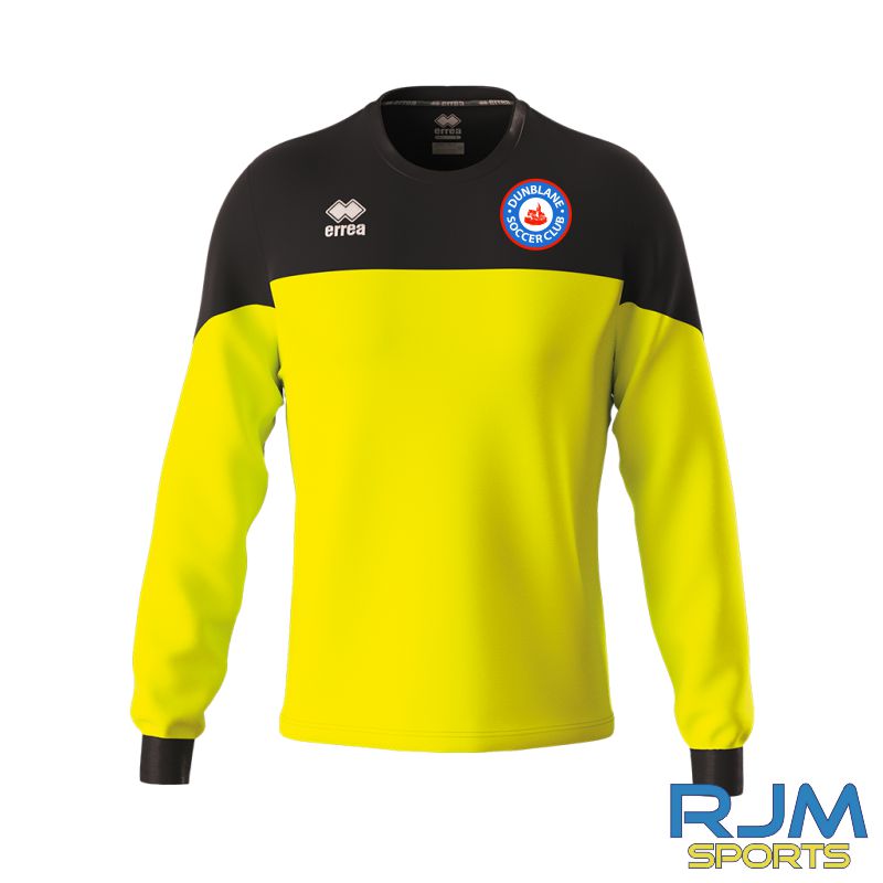 Dunblane Soccer Club Errea Bahia L/S Goalkeeper Shirt Yellow Fluo Black