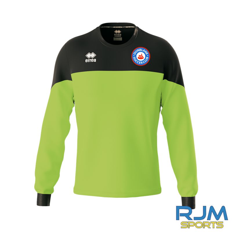 Dunblane Soccer Club Errea Bahia L/S Goalkeeper Shirt Green Fluo Black