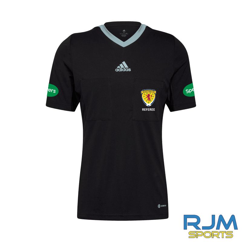 SFA Adidas Referee 22 Short Sleeve Jersey Black