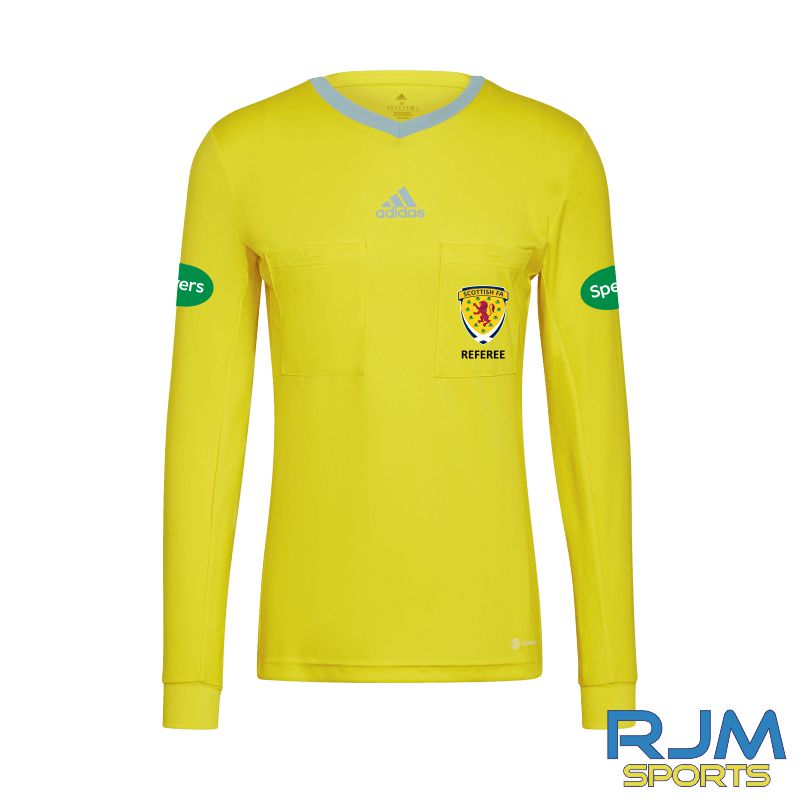 SFA Adidas Referee 22 Long Sleeve Jersey Bright Yellow