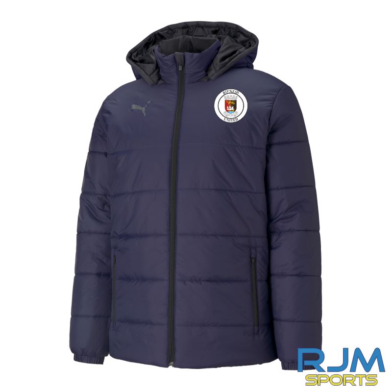 Bo'ness Utd FC Puma Team Liga Padded Jacket Peacoat