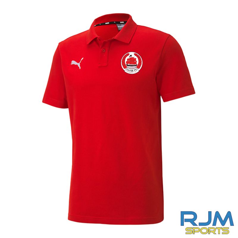 Clyde FC 2022/23 Cotton Polo Red