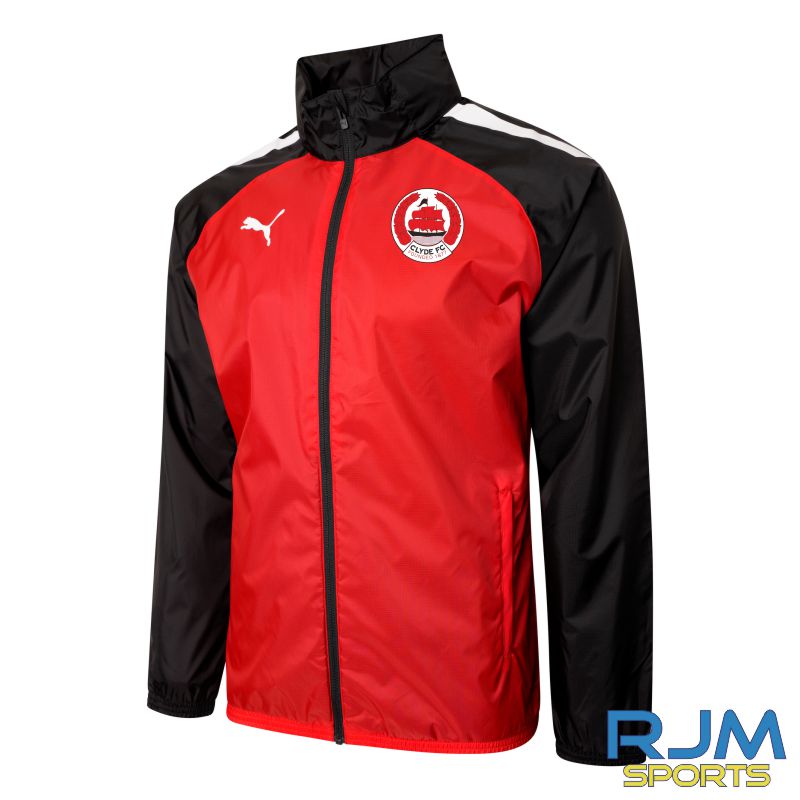 Clyde FC 2022/23 Rain Jacket Red