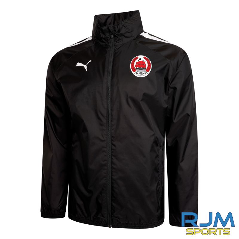 Clyde FC 2022/23 Rain Jacket Black