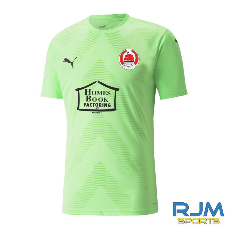 Clyde FC 2022/23 Home Goalkeeper Shirt Fizzy Lime