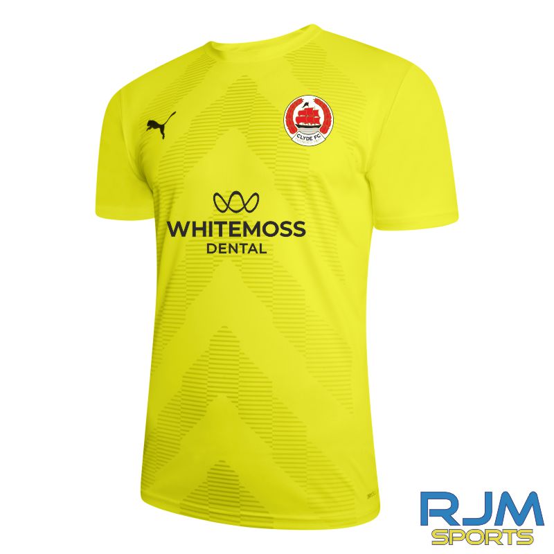 Clyde FC 2022/23 Away Goalkeeper Shirt Yellow Alert