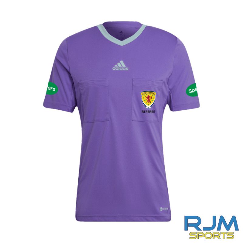 SFA Adidas Referee 22 Short Sleeve Jersey Purple Rush