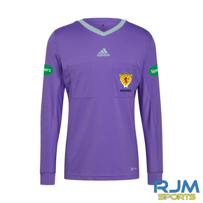 SFA Adidas Referee 22 Long Sleeve Jersey Purple Rush