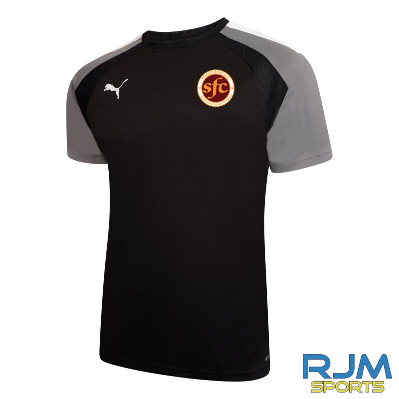 Stenhousemuir FC 2022/23 Polyester Training Shirt Black