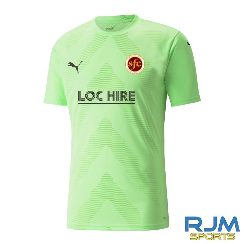 Stenhousemuir FC 2022/23 Home Goalkeeper Shirt Fizzy Lime