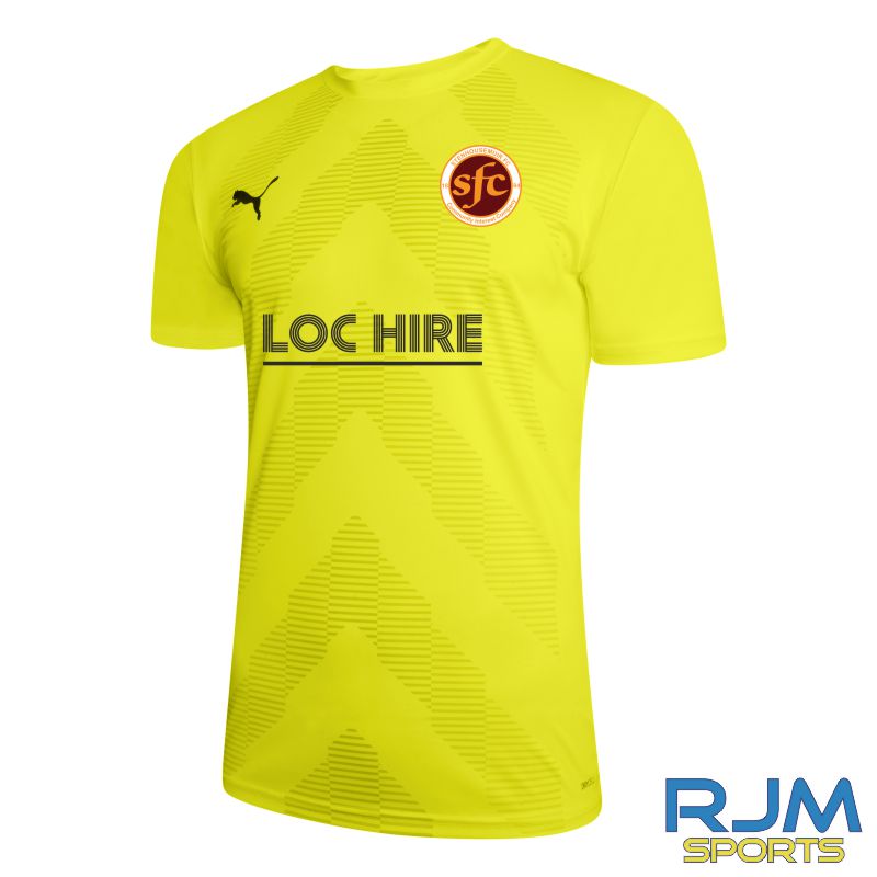 Stenhousemuir FC 2022/23 Away Goalkeeper Shirt Yellow Alert