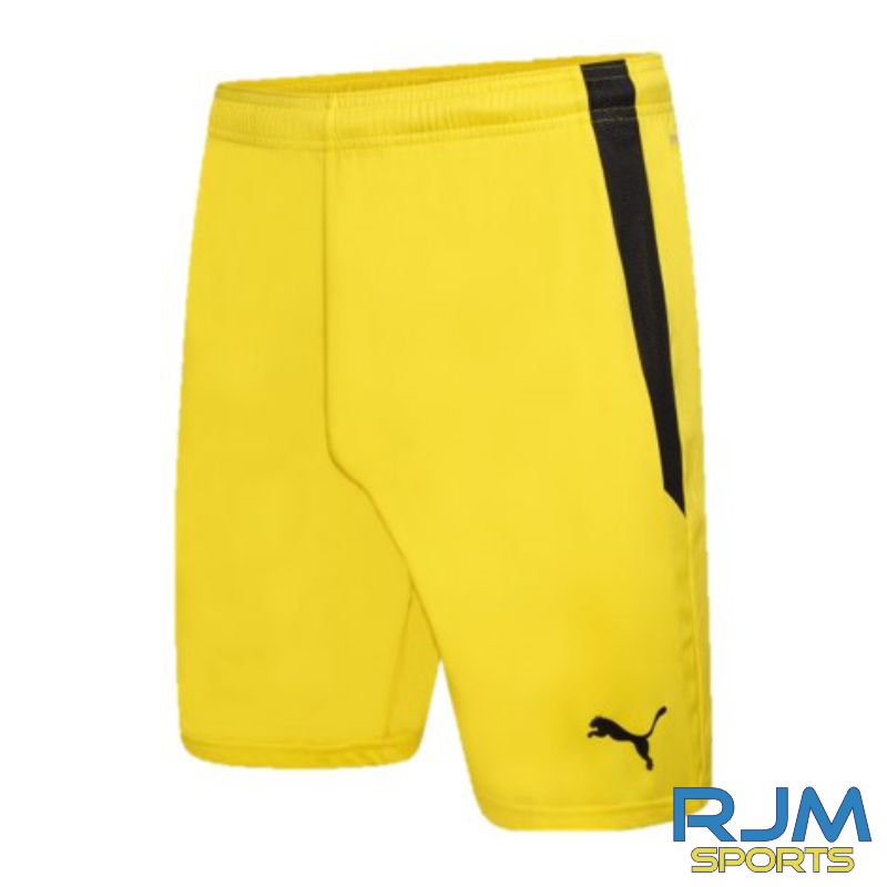 Houston United FC Puma Team Liga Home Shorts Yellow