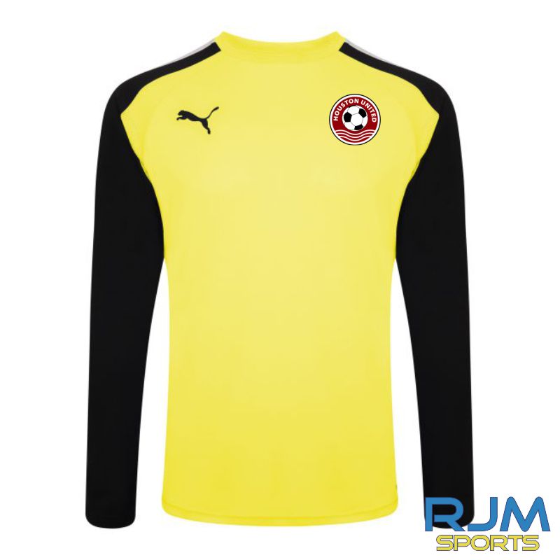 Houston United FC Puma Team Pacer Long Sleeve GK Jersey Yellow Black