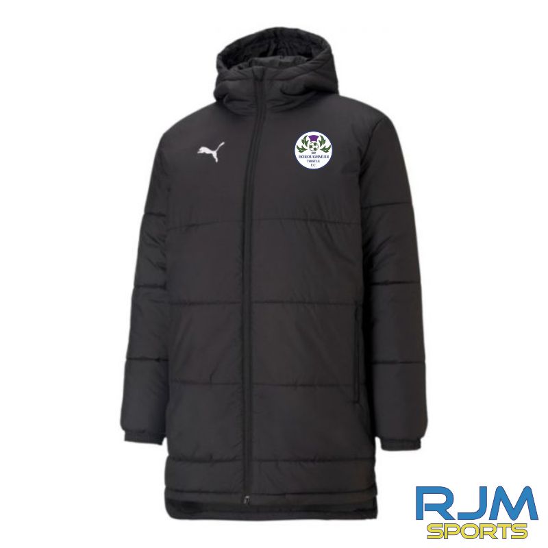 Boroughmuir Thistle FC Coaches Puma Team Liga Bench Jacket Black