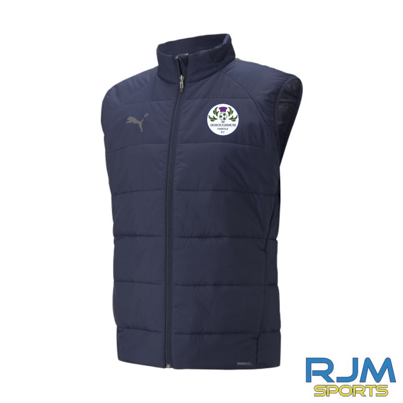 Boroughmuir Thistle FC Puma Team Liga Vest Jacket Peacoat