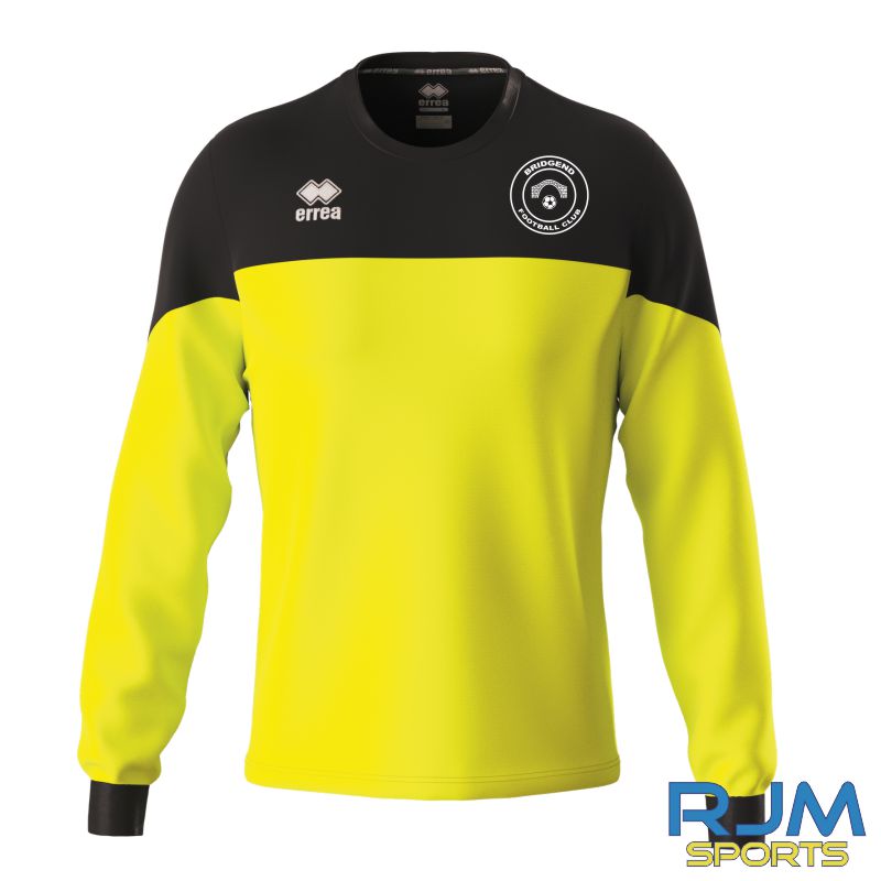 Bridgend FC Errea Bahia L/S Goalkeeper Shirt Yellow Fluo Black