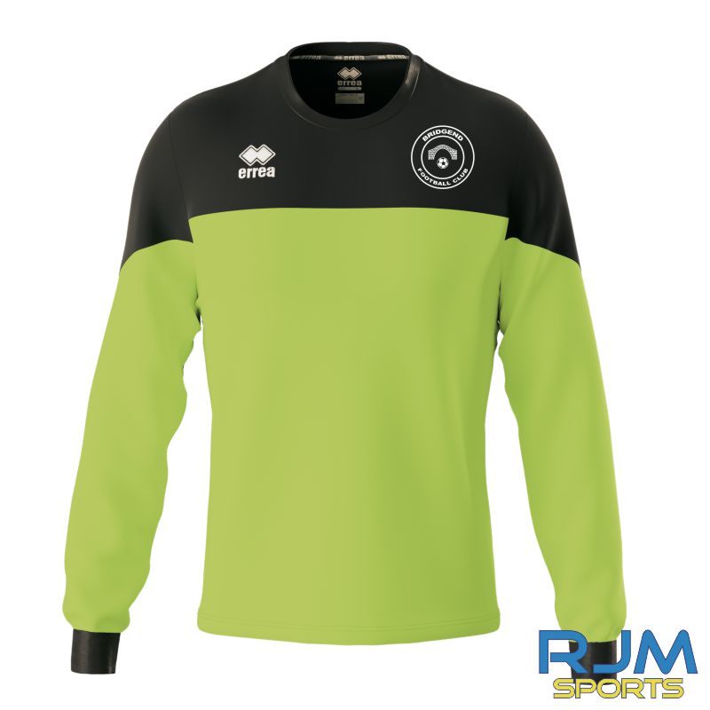 Bridgend FC Errea Bahia L/S Goalkeeper Shirt Green Fluo Black