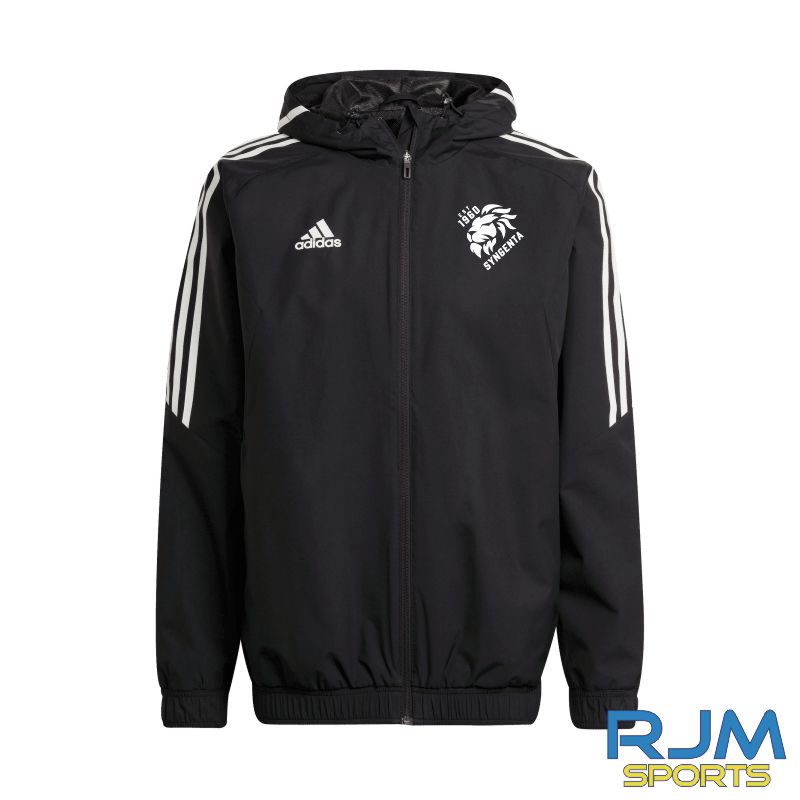 Syngenta Juveniles FC Coaches Adidas Condivo 22 All Weather Jacket Black