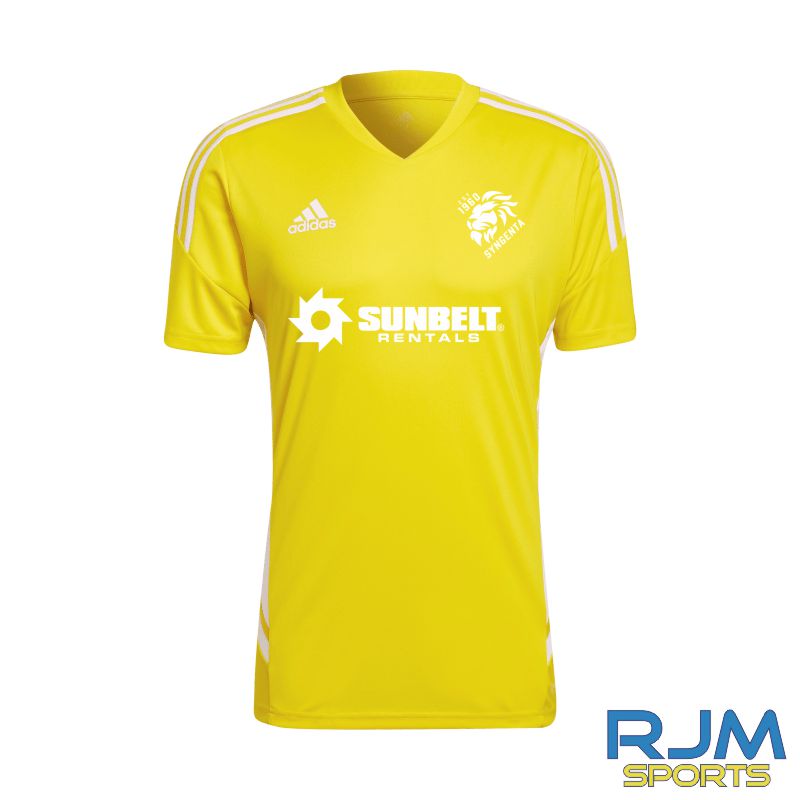 Syngenta Juveniles FC Home Goalkeeper Adidas Condivo 22 Jersey Team Yellow
