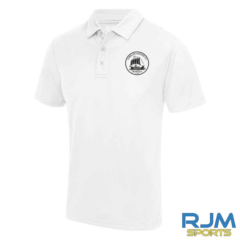 Camelon Juniors FC AWDis Polo Shirt White