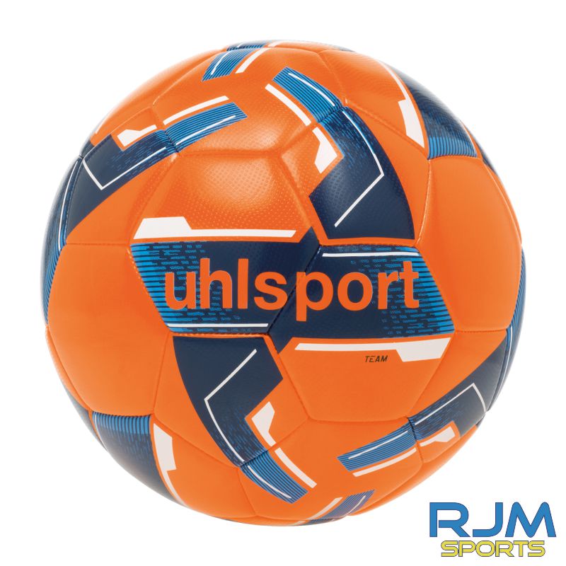 Albion Rovers FC Uhlsport Team Classic Football Fluo Orange/Navy/White Size 5
