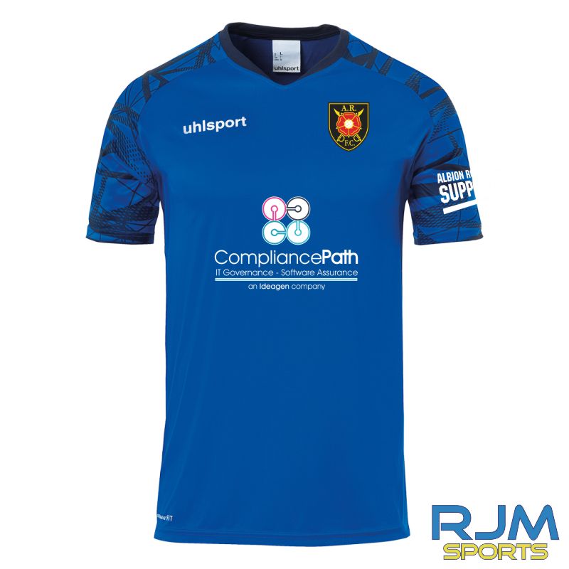 Albion Rovers FC 2023/24 3rd Kit Shirt Azure Blue/Navy