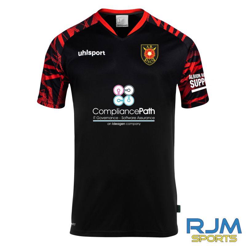 Albion Rovers FC 2023/24 Away Shirt Black/Red